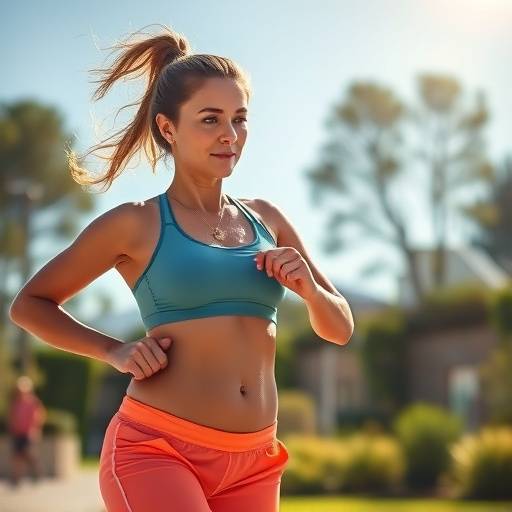 A person exercising outdoors, symbolizing weight management through healthy eating and activity.